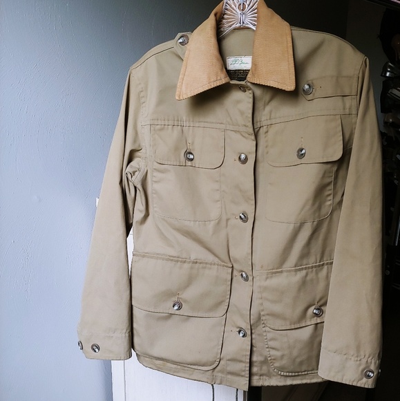 Ll Bean Vintage Utility Safari Jacket 